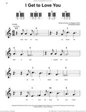 Cover icon of I Get To Love You, (beginner) sheet music for piano solo by Ruelle, Maggie Eckford and Matt Bronleewe, wedding score, beginner skill level