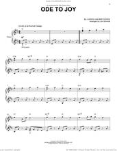 Cover icon of Ode To Joy sheet music for piano solo by The Piano Guys, Jon Schmidt and Ludwig van Beethoven, classical score, intermediate skill level