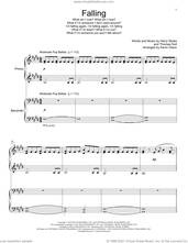 Cover icon of Falling (arr. Kevin Olson) sheet music for piano four hands by Harry Styles, Kevin Olson and Tom Hull, intermediate skill level