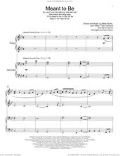 Cover icon of Meant To Be (feat. Florida Georgia Line) (arr. Kevin Olson) sheet music for piano four hands by Bebe Rexha, Kevin Olson, Bleta Rexha, David Garcia, Josh Miller and Tyler Hubbard, intermediate skill level