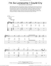 Cover icon of I'm So Lonesome I Could Cry sheet music for dobro solo by Hank Williams, Fred Sokolow and Elvis Presley, easy skill level