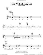 Cover icon of Here We Go Looby Loo sheet music for ukulele by Traditional Folk Song, intermediate skill level