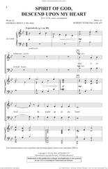 Cover icon of Spirit Of God, Descend Upon My Heart sheet music for choir (SATB: soprano, alto, tenor, bass) by Robert Sterling and George Croly, intermediate skill level