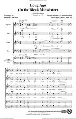 Cover icon of Long Ago (In The Bleak Midwinter) (arr. Philip Lawson) sheet music for choir (SATB: soprano, alto, tenor, bass) by Gustav Holst, Philip Lawson and Christina Rossetti, intermediate skill level