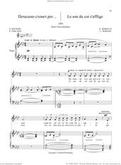 Cover icon of 20 Songs Vol. 2: Le son du cor s'afflige from Trois melodies sheet music for voice and piano by Claude Debussy and Ruslan Gulidov, classical score, intermediate skill level