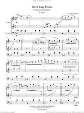 Cover icon of Three Easy Pieces for piano in three hands 2. Valse sheet music for piano four hands by Igor Stravinsky and Ruslan Gulidov, classical score, intermediate skill level