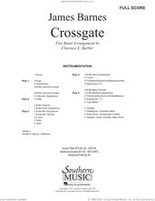 Cover icon of Crossgate Overture (COMPLETE) sheet music for concert band by James Barnes and Clarence Barber, intermediate skill level