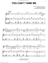 Cover icon of You Can't Tame Me (from Schmigadoon!) sheet music for voice and piano by Cinco Paul, intermediate skill level