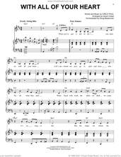 Cover icon of With All Of Your Heart (from Schmigadoon!) sheet music for voice and piano by Cinco Paul, intermediate skill level