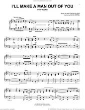 Cover icon of I'll Make A Man Out Of You (from Mulan) sheet music for piano solo by David Zippel and Matthew Wilder, intermediate skill level
