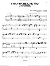 Cover icon of I Wan'na Be Like You (The Monkey Song) (from The Jungle Book) sheet music for piano solo by Sherman Brothers, Richard M. Sherman and Robert B. Sherman, intermediate skill level