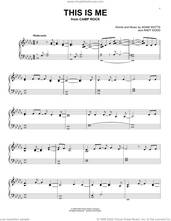 Cover icon of This Is Me (from Camp Rock) sheet music for piano solo by Demi Lovato & Joe Jonas, Adam Watts and Andy Dodd, intermediate skill level
