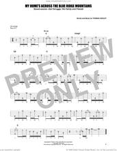 Cover icon of My Home's Across The Blue Ridge Mountains sheet music for banjo solo by Earl Scruggs and Thomas Ashley, intermediate skill level