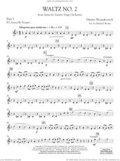 Cover icon of Waltz No. 2 (from Suite for Variety Stage Orchestra) (arr. Brown) sheet music for concert band (Bb clarinet/bb trumpet) by Dmitri Shostakovich and Michael Brown, classical score, intermediate skill level