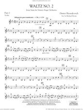 Cover icon of Waltz No. 2 (from Suite for Variety Stage Orchestra) (arr. Brown) sheet music for concert band (pt.1 - violin) by Dmitri Shostakovich and Michael Brown, classical score, intermediate skill level