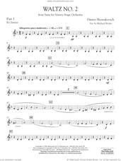 Cover icon of Waltz No. 2 (from Suite for Variety Stage Orchestra) (arr. Brown) sheet music for concert band (pt.3 - Bb clarinet) by Dmitri Shostakovich and Michael Brown, classical score, intermediate skill level
