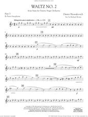 Cover icon of Waltz No. 2 (from Suite for Variety Stage Orchestra) (arr. Brown) sheet music for concert band (pt.3 - Bb tenor saxophone) by Dmitri Shostakovich and Michael Brown, classical score, intermediate skill level