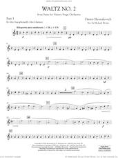Cover icon of Waltz No. 2 (from Suite for Variety Stage Orchestra) (arr. Brown) sheet music for concert band (Eb alto sax/alto clar.) by Dmitri Shostakovich and Michael Brown, classical score, intermediate skill level