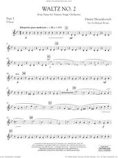 Cover icon of Waltz No. 2 (from Suite for Variety Stage Orchestra) (arr. Brown) sheet music for concert band (pt.3 - f horn) by Dmitri Shostakovich and Michael Brown, classical score, intermediate skill level