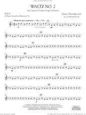 Cover icon of Waltz No. 2 (from Suite for Variety Stage Orchestra) (arr. Brown) sheet music for concert band (Bb tenor sax/bar. t.c.) by Dmitri Shostakovich and Michael Brown, classical score, intermediate skill level