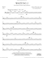 Cover icon of Waltz No. 2 (from Suite for Variety Stage Orchestra) (arr. Brown) sheet music for concert band (pt.4 - cello) by Dmitri Shostakovich and Michael Brown, classical score, intermediate skill level