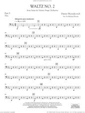 Cover icon of Waltz No. 2 (from Suite for Variety Stage Orchestra) (arr. Brown) sheet music for concert band (pt.5 - tuba) by Dmitri Shostakovich and Michael Brown, classical score, intermediate skill level