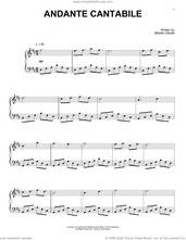 Cover icon of Andante Cantabile sheet music for piano solo by Brian Crain, intermediate skill level