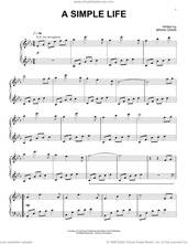 Cover icon of A Simple Life sheet music for piano solo by Brian Crain, intermediate skill level
