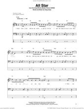 Cover icon of All Star sheet music for bass (tablature) (bass guitar) by Smash Mouth and Greg Camp, intermediate skill level
