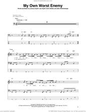 Cover icon of My Own Worst Enemy sheet music for bass (tablature) (bass guitar) by Lit, Allen Shellenberger, Jay Popoff, Jeremy Popoff and Kevin Baldes, intermediate skill level