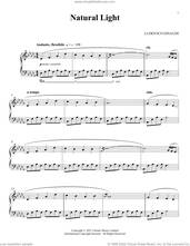 Cover icon of Natural Light sheet music for piano solo by Ludovico Einaudi, classical score, intermediate skill level