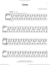 Cover icon of Atoms sheet music for piano solo by Ludovico Einaudi, classical score, intermediate skill level