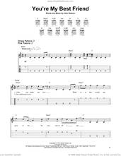Cover icon of You're My Best Friend sheet music for guitar solo (easy tablature) by Queen and John Deacon, easy guitar (easy tablature)