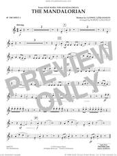 Cover icon of The Mandalorian (from Star Wars: The Mandalorian) (arr. Longfield) sheet music for concert band (Bb trumpet 1) by Ludwig Göransson and Robert Longfield, intermediate skill level
