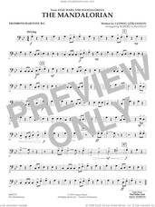 Cover icon of The Mandalorian (from Star Wars: The Mandalorian) (arr. Longfield) sheet music for concert band (trombone/baritone b.c.) by Ludwig Göransson and Robert Longfield, intermediate skill level