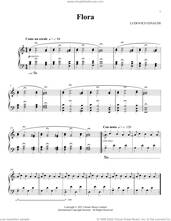 Cover icon of Flora sheet music for piano solo by Ludovico Einaudi, classical score, intermediate skill level