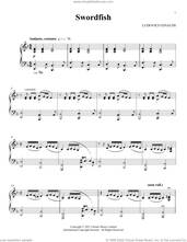 Cover icon of Swordfish sheet music for piano solo by Ludovico Einaudi, classical score, intermediate skill level