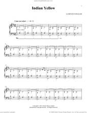 Cover icon of Indian Yellow sheet music for piano solo by Ludovico Einaudi, classical score, intermediate skill level
