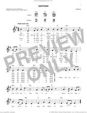 Cover icon of Santiana sheet music for voice and other instruments (fake book), intermediate skill level