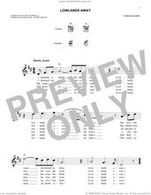 Cover icon of Lowlands Away sheet music for voice and other instruments (fake book), intermediate skill level