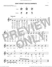 Cover icon of Don't Forget Your Old Shipmate sheet music for voice and other instruments (fake book), intermediate skill level