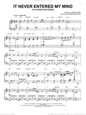 Cover icon of It Never Entered My Mind [Jazz version] (from Higher And Higher) (arr. Brent Edstrom) sheet music for piano solo by Rodgers & Hart, Brent Edstrom, Lorenz Hart and Richard Rodgers, intermediate skill level