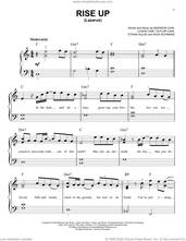 Cover icon of Rise Up (Lazarus) sheet music for piano solo by CAIN, Ethan Hulse, Logan Cain, Madison Cain, Nick Schwarz and Taylor Cain, easy skill level