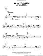 Cover icon of When I Grow Up (from Matilda The Musical) sheet music for ukulele by Tim Minchin, intermediate skill level