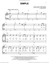 Cover icon of Simple sheet music for piano solo by Florida Georgia Line, Brian Kelley, Mark Holman, Michael Hardy and Tyler Hubbard, beginner skill level