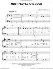 Cover icon of Most People Are Good sheet music for piano solo by Luke Bryan, David Frasier, Edward Monroe Hill and Josh Kear, beginner skill level