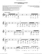 Cover icon of Always Remember Us This Way (from A Star Is Born) sheet music for voice and other instruments (fake book) by Lady Gaga, Hillary Lindsey, Lori McKenna and Natalie Hemby, easy skill level