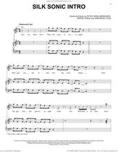 Cover icon of Silk Sonic Intro sheet music for voice, piano or guitar by Silk Sonic, Anderson .Paak, Bruno Mars and Dernst Emile, intermediate skill level