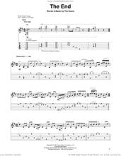Cover icon of The End sheet music for guitar (tablature, play-along) by The Doors, Jim Morrison, John Densmore, Ray Manzarek and Robby Krieger, intermediate skill level