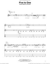 Cover icon of Five To One sheet music for guitar (tablature, play-along) by The Doors, Jim Morrison, John Densmore, Ray Manzarek and Robby Krieger, intermediate skill level